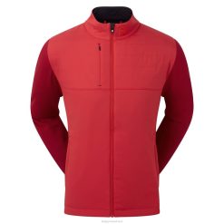 ZHZH1026 jaqueta híbrida fj vermelha tonal Footjoy vermelho tonal