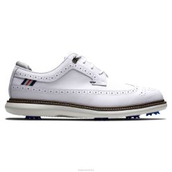 ZHZH10 tradições - ponta do escudo branca Footjoy branco