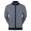 ZHZH1100 pulôver azul marinho com zíper completo Footjoy marinha