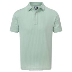 ZHZH111 estampa zig-zag lisle verde-branco Footjoy verde branco