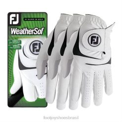 ZHZH1170 weathersof branco pacote com 3 Footjoy branco