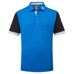 ZHZH1188 piquê júnior color block vermelho e branco Footjoy vermelho branco