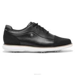 ZHZH1320 tradições negras - mulheres com ponta de escudo Footjoy preto