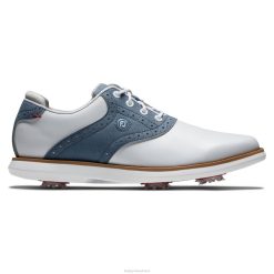 ZHZH1324 tradições fj mulheres branco-azul Footjoy Branco azul