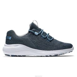 ZHZH1367 mulheres costeiras flexíveis de ardósia azul Footjoy ardósia azul