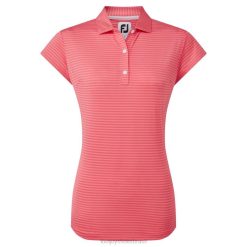 ZHZH1401 listra tonal lisle coral brilhante Footjoy coral brilhante