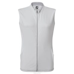 ZHZH1447 colete com zíper completo branco Footjoy branco