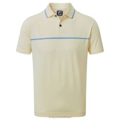 ZHZH146 pequenos detalhes amarelos piquê Footjoy amarelo