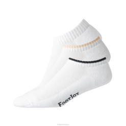 ZHZH1478 conforto branco decotado pacote de 3 pares feminino Footjoy branco