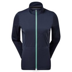 ZHZH1534 jaqueta hidroknit feminina azul-água-marinha Footjoy marinha-água-marinha