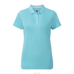 ZHZH1539 stretch piquê sólido feminino aqua Footjoy água