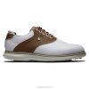 ZHZH1651 tradições branco-marrons Footjoy branco-marrom