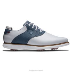 ZHZH1940 tradições mulheres branco-azul Footjoy Branco azul