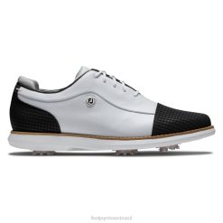 ZHZH1943 tradições boné toe mulheres branco-preto Footjoy Branco preto