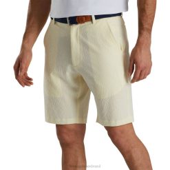 ZHZH1961 shorts seersucker limonada com costura interna de 10'' Footjoy limonada