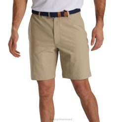 ZHZH1968 shorts de malha cáqui com costura interna de 9,5'' Footjoy cáqui