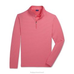 ZHZH2029 French terry quarter-zip melancia-branco Footjoy melancia-branca