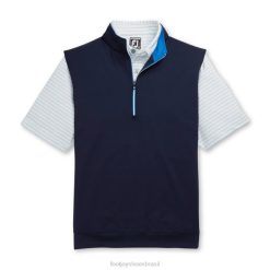 ZHZH2055 colete jersey meio zíper azul marinho Footjoy marinha