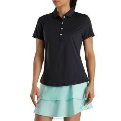ZHZH2411 colarinho auto lisle preto liso feminino Footjoy preto