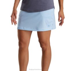 ZHZH2436 skort de malha houndstooth feminino azul Footjoy azul