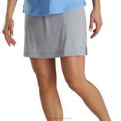 ZHZH2439 skort feminino de tricô cinza claro Footjoy urze cinza