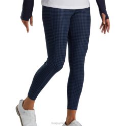ZHZH2448 legging feminina com estampa houndstooth marinho Footjoy marinha