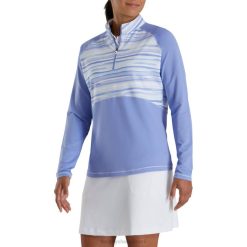 ZHZH2473 violeta aquarela meio zíper feminino Footjoy tolet