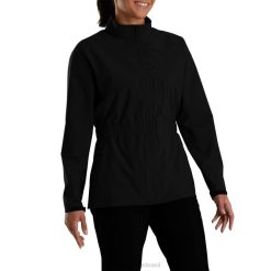 ZHZH2499 jaqueta de chuva hidrolite preta feminina Footjoy preto