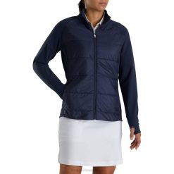 ZHZH2502 jaqueta híbrida feminina azul marinho Footjoy marinha