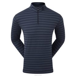 ZHZH251 camisa pêssego marinho com listras tonais chill-out Footjoy marinha