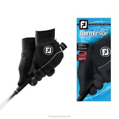 ZHZH2525 par de inverno preto feminino Footjoy preto