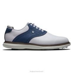 ZHZH2623 tradições branco-marinha Footjoy Marinha Branca