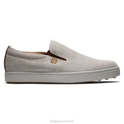 ZHZH2668 club casual slip-on branco-prateado Footjoy prata branca