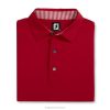 ZHZH2702 colarinho lisle liso vermelho Footjoy vermelho
