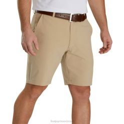 ZHZH2716 shorts leves com costura interna de 9'' cáqui Footjoy cáqui