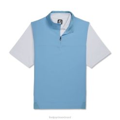 ZHZH2881 colete tecido elástico com detalhes em malha - estilo da temporada anterior azul crepúsculo Footjoy crepúsculo azul