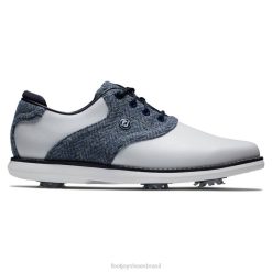ZHZH2900 lewis tradições mulheres branco-azul Footjoy Branco azul