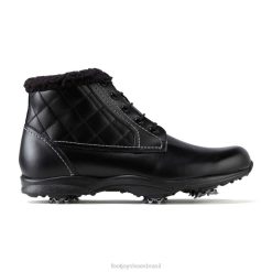 ZHZH2911 bota de golfe preta feminina Footjoy preto