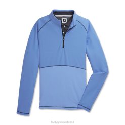 ZHZH3005 camisa azul mix canelada com zíper quarto feminino - estilo da temporada anterior Footjoy azul
