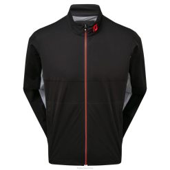 ZHZH301 jaqueta hidroknit full zip preto-cinza Footjoy cinza escuro