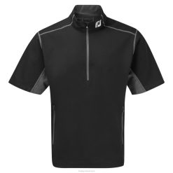 ZHZH307 blusão fj half-zip s-s preto-carvão Footjoy carvão preto