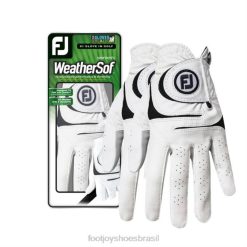 ZHZH359 weathersof branco feminino de 2 pacotes Footjoy branco