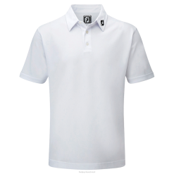 ZHZH369 júnior stretch piquê sólido branco Footjoy branco