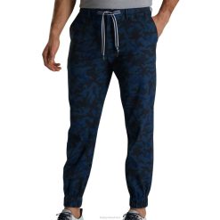 ZHZH430 calça jogger azul camuflada Footjoy camuflagem azul
