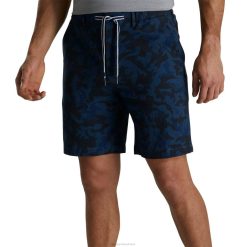 ZHZH432 short camuflado azul seersucker Footjoy camuflagem azul