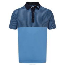 ZHZH472 impressão vertical em piquê suave projetado lagoa-marinho Footjoy lagoa-marinha