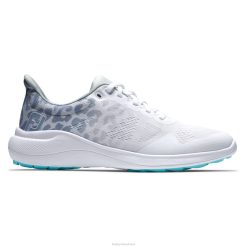 ZHZH551 mulheres flexíveis cinza-brancas Footjoy Branco cinzento