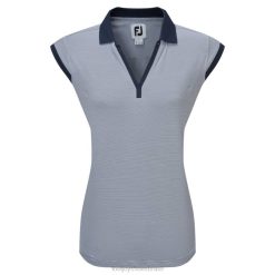 ZHZH569 extremidade branca-marinho na faixa final lisle Footjoy branco marinho