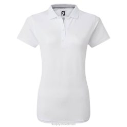 ZHZH574 stretch piquê branco sólido Footjoy branco