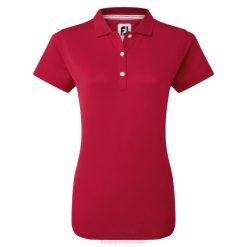 ZHZH576 vermelho stretch piquê sólido Footjoy vermelho